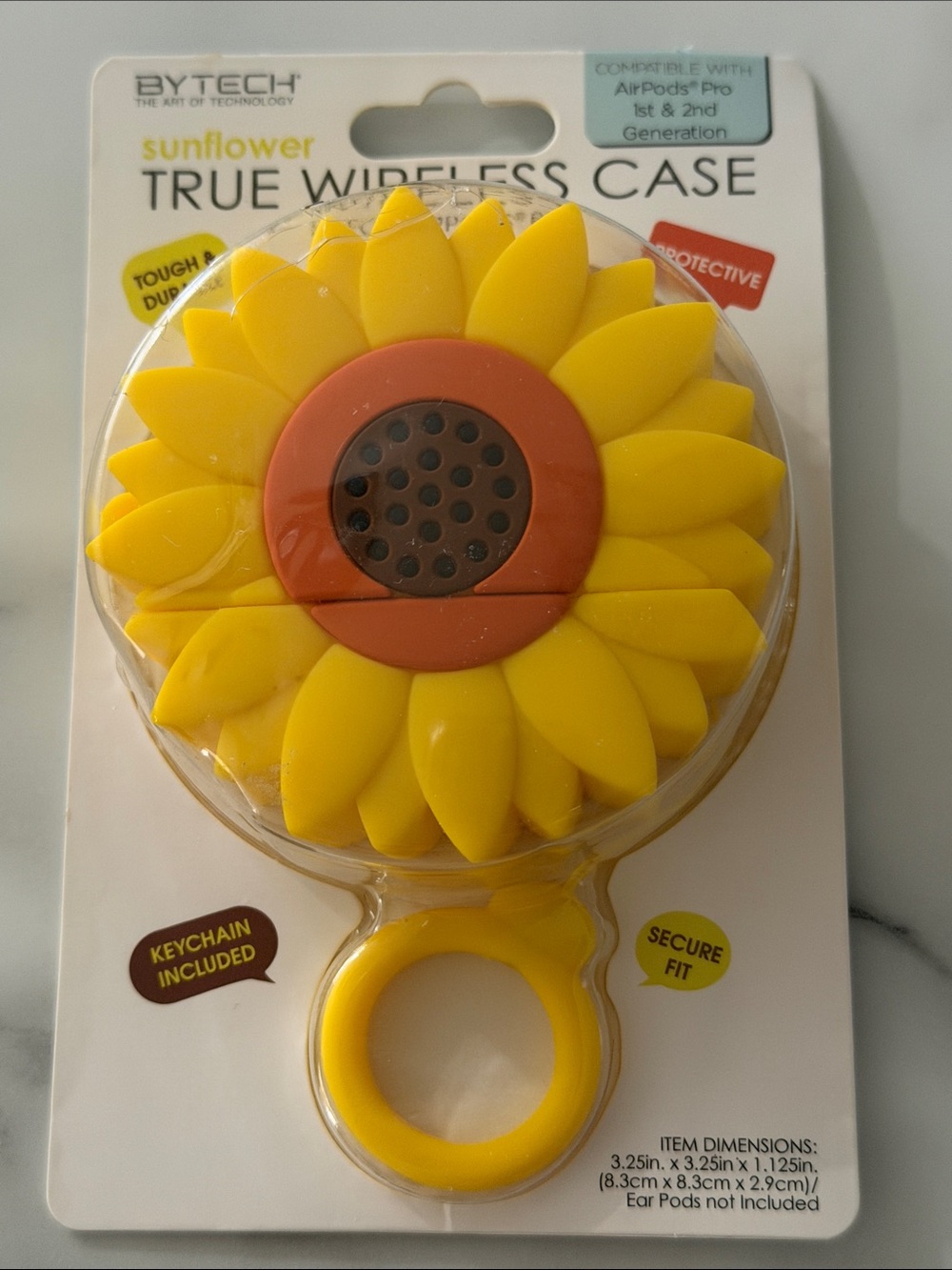 Sunflower True Wireless Air Pod Pro Case - Yellow